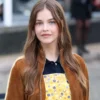 Barbara Palvin Miu Miu AW26 Brown Jacket