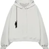 Billie Eilish Premium Hanging Blohsh White Hoodie