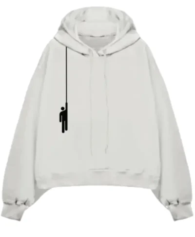 Billie Eilish Premium Hanging Blohsh White Hoodie