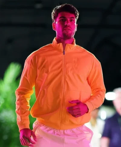 Carlos Alcaraz Yellow Tennis Jacket