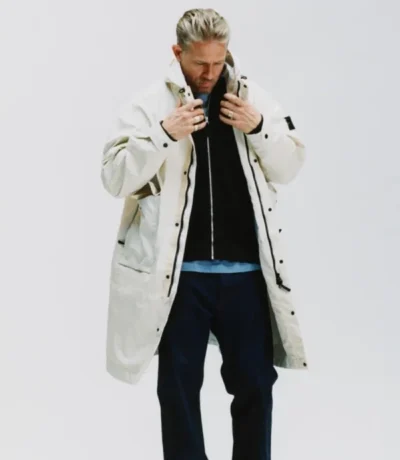 Charlie Hunnam x Stone Island SS26 Denim Parka Jacket