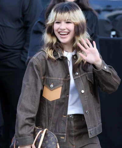 Chic Alysa Liu Louis Vuitton Fall 2026 Paris Fashion Denim Jacket