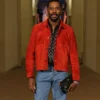 Colman Domingo Red Suede Valentino Jacket