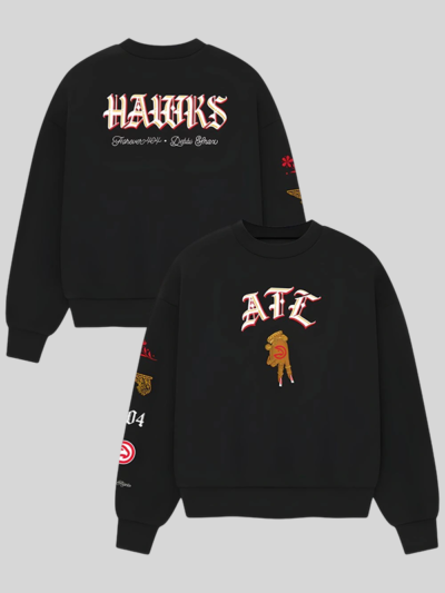 Debbi Snax Atlanta Hawks Crewneck Sweatshirt