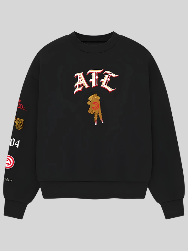 Debbi Snax Atlanta Hawks Crewneck Sweatshirt