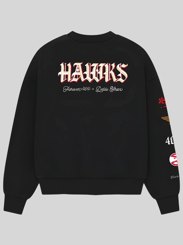 Debbi Snax Atlanta Hawks Crewneck Sweatshirt