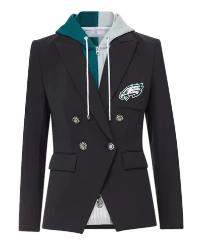 Eagles x Veronica Beard Black Dickey Blazer