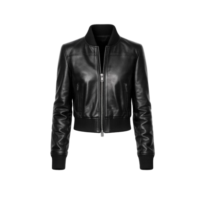 Eileen Gu Black Leather Jacket