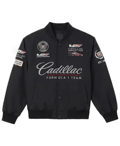 F1 Team Cadillac Black Racing Jacket