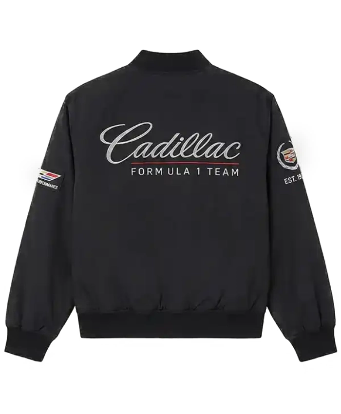 F1 Team Cadillac Black Racing Jacket