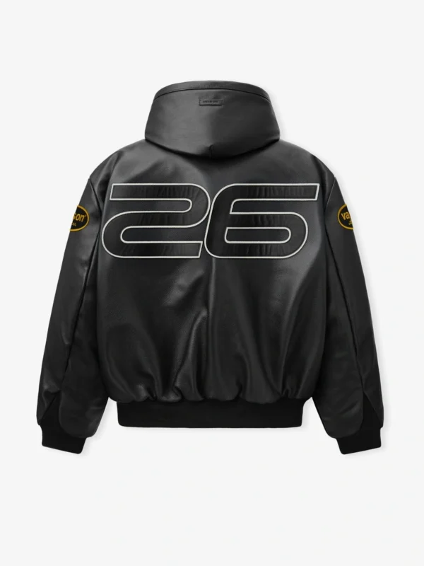 Fear of God x Vanson Essentials Leather Hooded Bomber