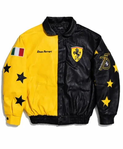 Ferrari Enzo F1 Racing Leather Jacket