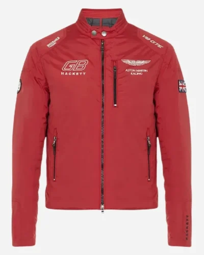 GB Hacket Astin Martin F1 Racing Red Jacket