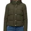 Gracewood Olive Puffer Jacket