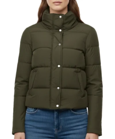 Gracewood Olive Puffer Jacket