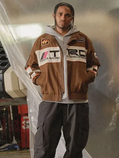 HUF x Toyota TRD Global Racing Brown Jacket