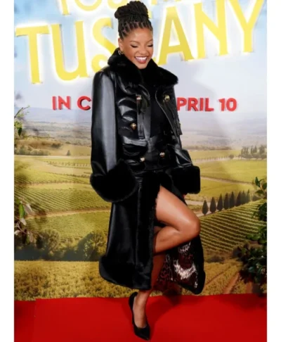 Halle Bailey Leather Jacket