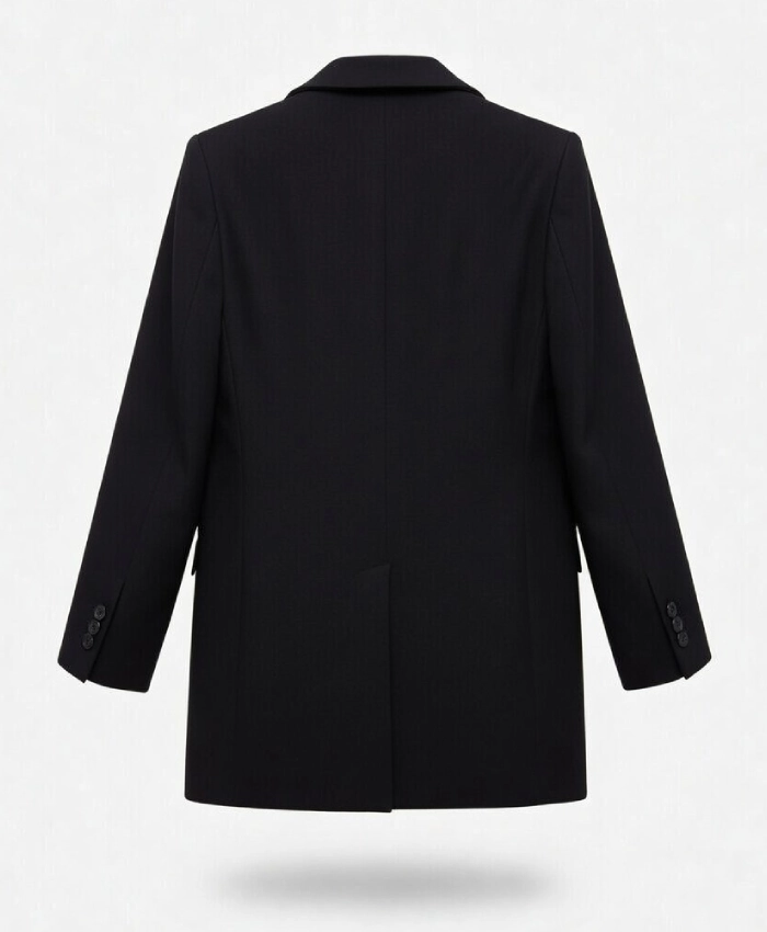 Jessica Alba Tailored Black Blazer