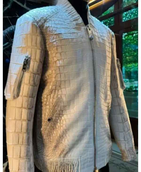 John Legend The Voice 2026 Crocodile Leather Jacket