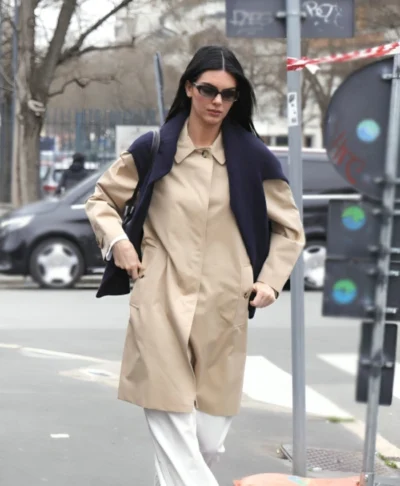 Kendall Jenner Milan 2026 Car Coat