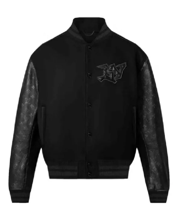 Louis Vuitton Monogram Embossed Leather Jacket