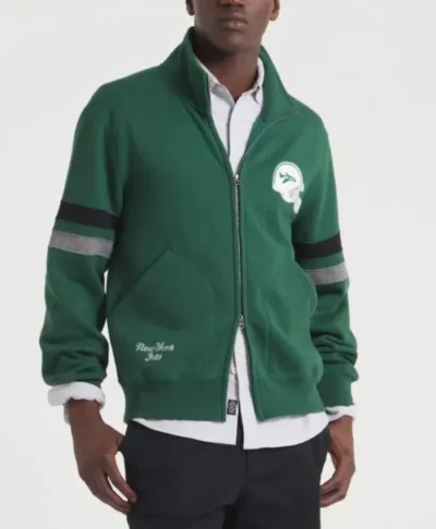 Men’s New York Jets x Todd Snyder Green Fleece Jacket
