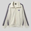 Mens White Track Jacket