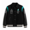 Mercedes-AMG Petronas Black & Teal Varsity Jacket