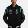 Mercedes-AMG Petronas Black & Teal Varsity Jacket