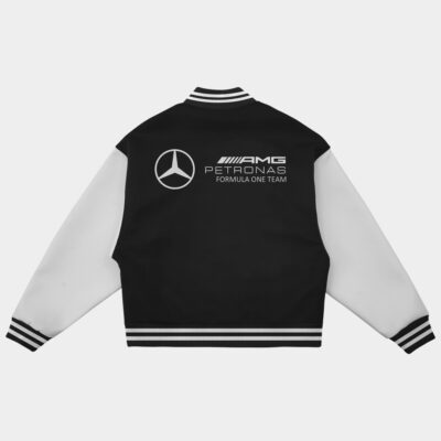 Mercedes Classic Oversized Varsity Jacket