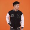 Mercedes Classic Oversized Varsity Jacket