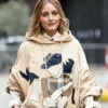 Milan FW Olivia Palermo Beige Casual Hoodie