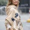 Milan FW Olivia Palermo Beige Casual Hoodie