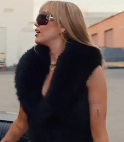 Miley Cyrus Hannah Montana 20th Anniversary Fur Vest