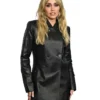 Miley Cyrus iHeartRadio Music Awards Leather Coat