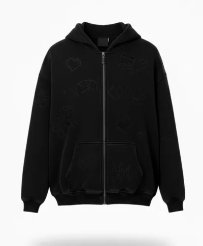 Minecraft x Very Cool Black Sketch Pullover Hoodie