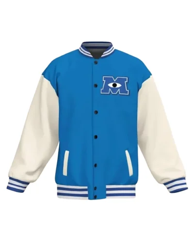 Monster University Retro Blue Varsity Jacket
