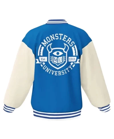 Monster University Retro Blue Varsity Jacket