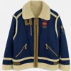 Nagano Olympics National Team Official Bore Jacket Vintage Blue