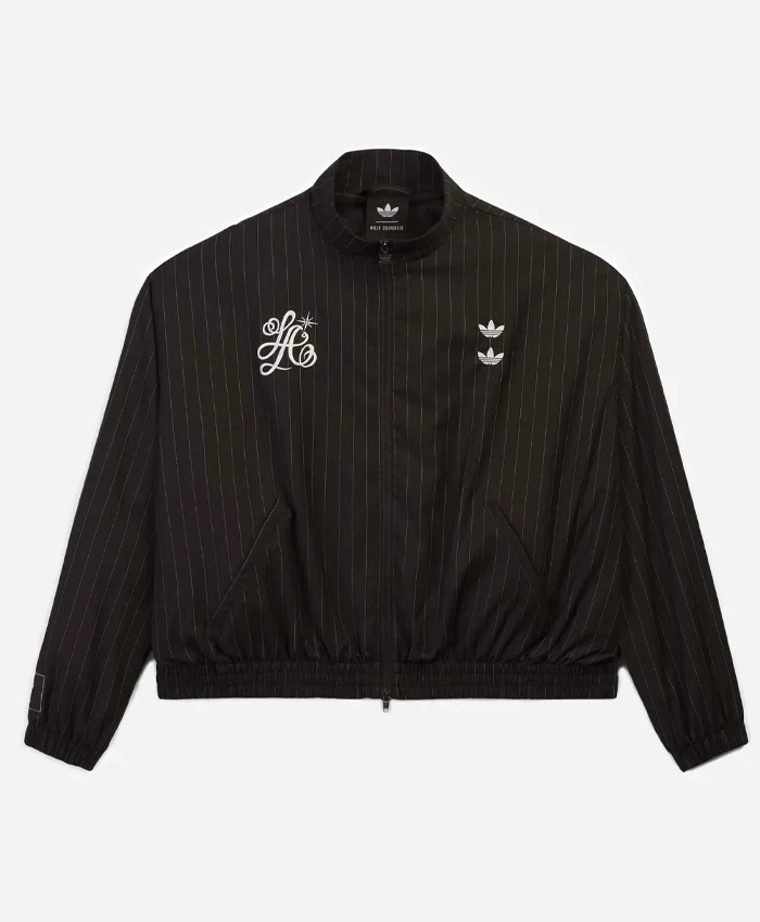 Nana Ouyang Signature Black Pinstripe Tracksuit