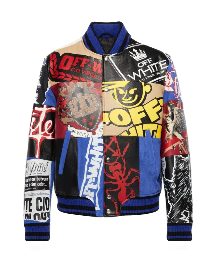 Off White Multipatch Varsity Jacket