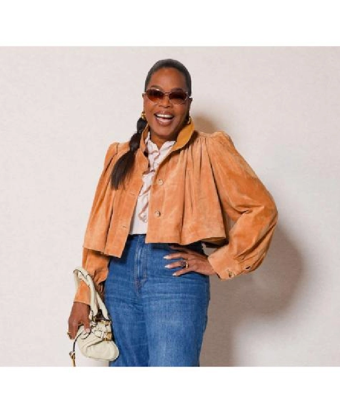 Oprah Winfrey 2026 Paris Fashion Week Cropped Jacket