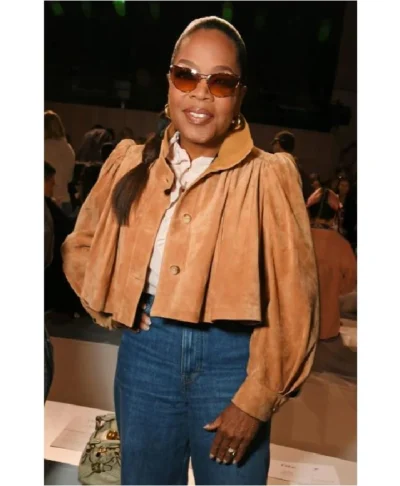 Oprah Winfrey 2026 Paris Fashion Week Cropped Jacket