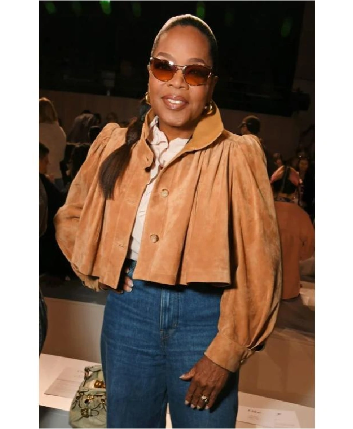 Oprah Winfrey 2026 Paris Fashion Week Cropped Jacket