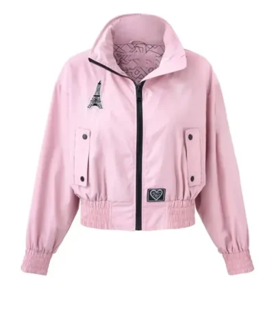 Paris Hilton Patch Bomber Jacket