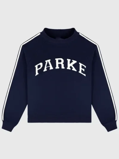 Parke Sport Stripe Mockneck Sweatshirt