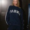 Parke Sport Stripe Mockneck Sweatshirt