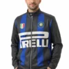 Plateau x Inter Milan Leather Jacket