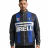 Plateau x Inter Milan Leather Jacket