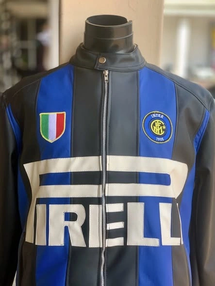 Plateau x Inter Milan Leather Jacket
